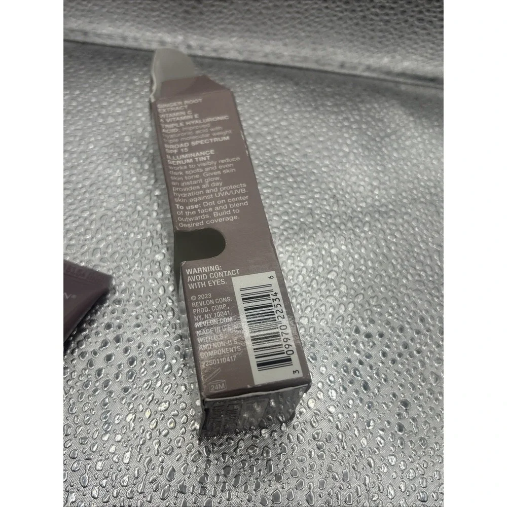 Revlon Illuminance Tinted Serum, Triple Hyaluronic Acid, SPF 15, 417 Warm Carmel
